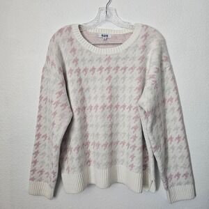 525 America White and Pink Sweater